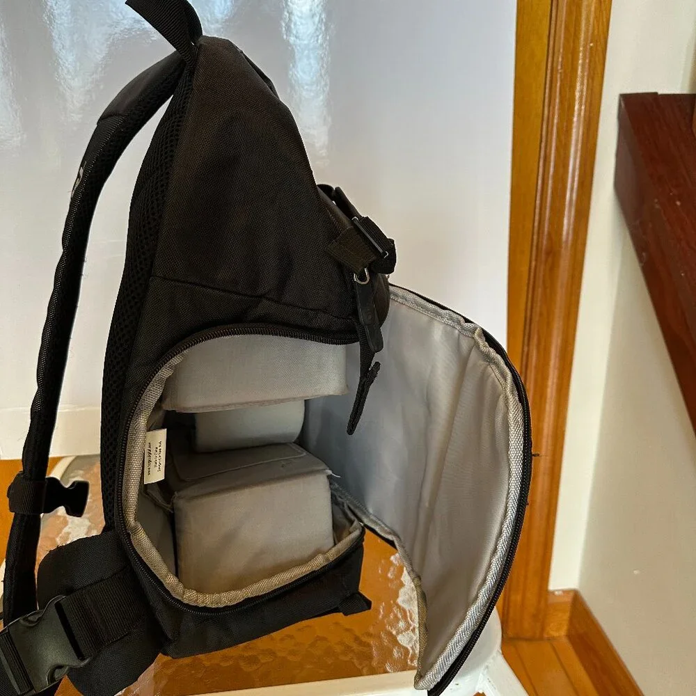 Targus - Camera Sling Backpack - Medium - Black/Grey color